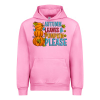 Fuchsia Pink Autumn leaves and pumpkin please Urban Hoodie - Artiststas
