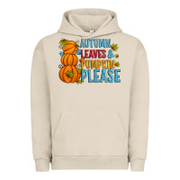 Pigment French Oak Autumn leaves and pumpkin please Urban Hoodie - Artiststas