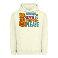 Pigment Pistachio Autumn leaves and pumpkin please Urban Hoodie - Artiststas