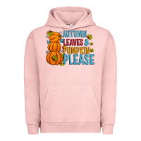 Pigment Salmon Autumn leaves and pumpkin please Urban Hoodie - Artiststas