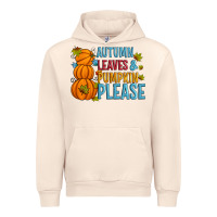 Sandshell Autumn leaves and pumpkin please Urban Hoodie - Artiststas