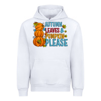 White Autumn leaves and pumpkin please Urban Hoodie - Artiststas