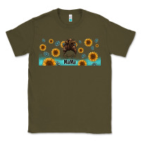 Army Green western mama messy bun Classic Tee - Jasminsmagicworld