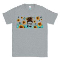 Heather Grey western mama messy bun Classic Tee - Jasminsmagicworld