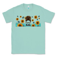 Seafoam western mama messy bun Classic Tee - Jasminsmagicworld