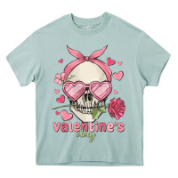 Arona valentine's day skull Heavy Core Tee - MaliasSmallBusiness