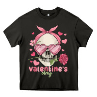 Asphalt valentine's day skull Heavy Core Tee - MaliasSmallBusiness