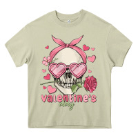 Mossy valentine's day skull Heavy Core Tee - MaliasSmallBusiness