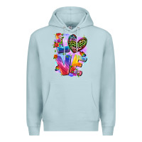 Blue Mist Love pride Premium Hoodie - FaDigitalArtStudio