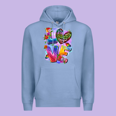 Love Pride Premium Hoodie Designed By Fadigitalartstudio