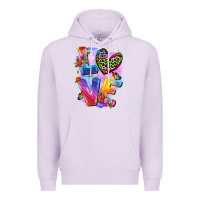 Lilac Love pride Premium Hoodie - FaDigitalArtStudio