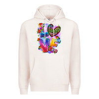 Pale Pink Love pride Premium Hoodie - FaDigitalArtStudio