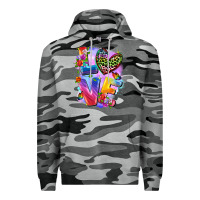 Slate Camo Love pride Premium Hoodie - FaDigitalArtStudio