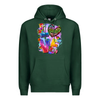 Sports Green Love pride Premium Hoodie - FaDigitalArtStudio
