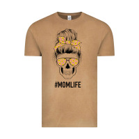 Vintage Camel Yellow Flower on Pink Background Mom Skull Vintage Tee - Bettercallsaul
