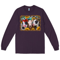 Plum western sunflower heifers Long Sleeve Tee - Jasminsmagicworld