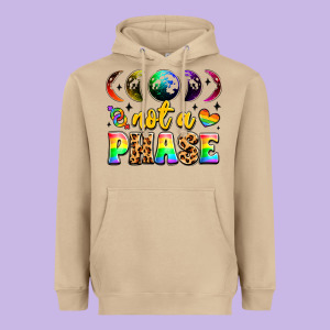 Not A Phase Pride Moon Heavyweight Hoodie Designed By Lillyallendesigns