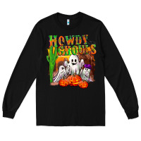 Black Howdy ghouls Long Sleeve Tee - NancyCooperArtShop