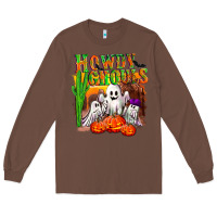 Chestnut Howdy ghouls Long Sleeve Tee - NancyCooperArtShop