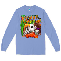 Colony Blue Howdy ghouls Long Sleeve Tee - NancyCooperArtShop