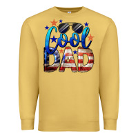 Antique Gold Cool American Dad 4th of July Premium Sweatshirt - LillyAllenDesigns