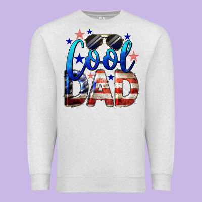 Cool American Dad 4th Of July Premium Sweatshirt Designed By Lillyallendesigns