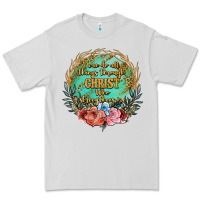 Dove Grey i can do all things through christ who strenghtens me Premium Tee - JahusDesignShop