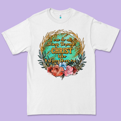 I Can Do All Things Through Christ Who Strenghtens Me Premium Tee Designed By Jahusdesignshop