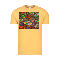 Vintage Mustard mardi gras king cake and crawfish Vintage Tee - RanaPortraitStore