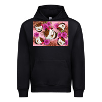 Black Guinea pig flowers Urban Hoodie - Artiststas