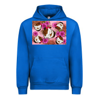 Cobalt Guinea pig flowers Urban Hoodie - Artiststas
