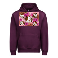Mauve Wine Guinea pig flowers Urban Hoodie - Artiststas