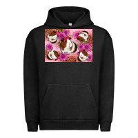 Pigment Black Guinea pig flowers Urban Hoodie - Artiststas