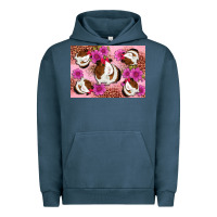 Pigment Midnight Navy Guinea pig flowers Urban Hoodie - Artiststas