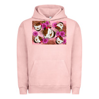 Pigment Salmon Guinea pig flowers Urban Hoodie - Artiststas