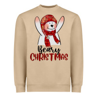 Mushroom beary christmas Heavyweight Sweatshirt - CowGirlArtShop