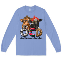 Colony Blue OCD Obsessive Cow Disorder Long Sleeve Tee - texasbilliewilder