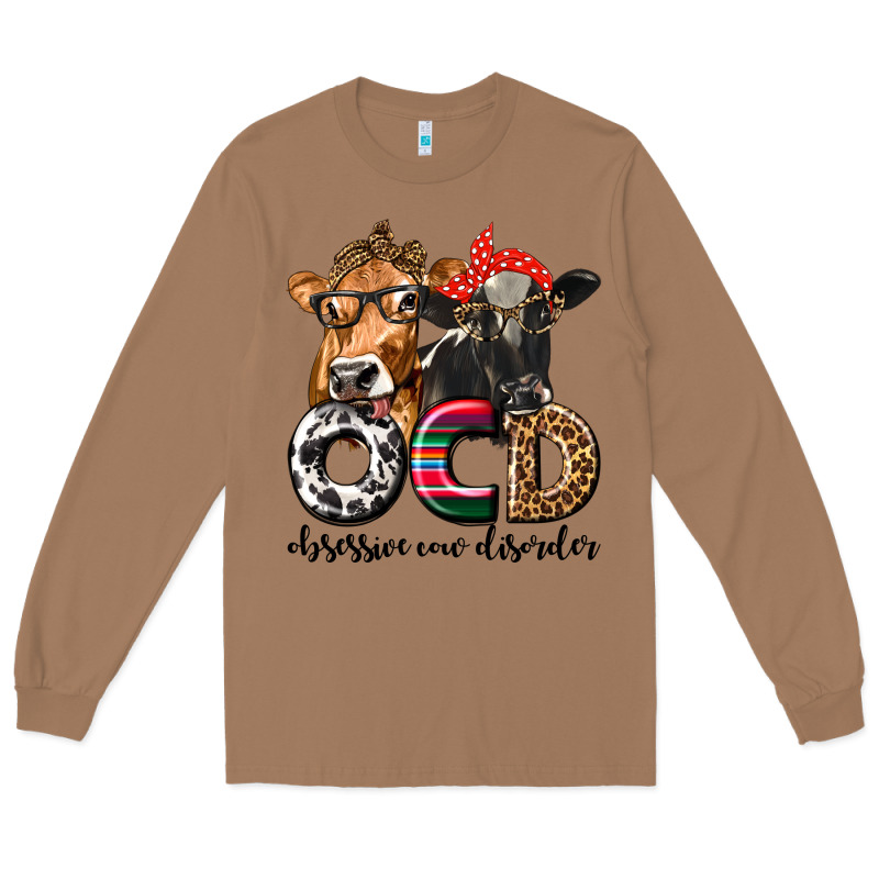 Ocd Obsessive Cow Disorder Long Sleeve Tee by texasbilliewilder | Teevron