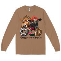 Toasted Coconut OCD Obsessive Cow Disorder Long Sleeve Tee - texasbilliewilder