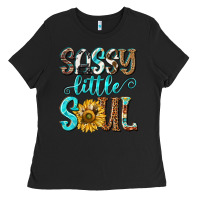 Black sassy little soul Ladies Tee - NancyCooperArtShop
