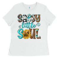 White sassy little soul Ladies Tee - NancyCooperArtShop