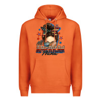 Carrot All American nana messy bun Premium Hoodie - FaDigitalArtStudio