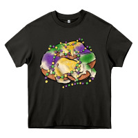 Asphalt mardi gras king cake Heavy Core Tee - MaliasSmallBusiness