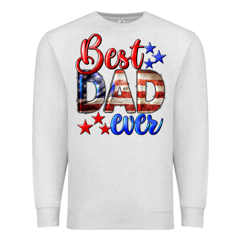 Best Dad Ever 4th Of July Premium Sweatshirt by LillyAllenDesigns | Teevron