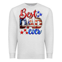 Oatmeal Heather Best Dad Ever 4th of July Premium Sweatshirt - LillyAllenDesigns