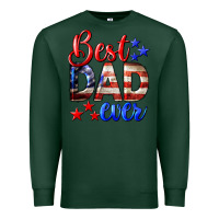 Sports Green Best Dad Ever 4th of July Premium Sweatshirt - LillyAllenDesigns