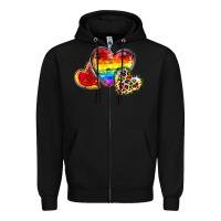 Black Pride hearts Zipper Hoodie - FaDigitalArtStudio