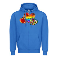 True Royal Pride hearts Zipper Hoodie - FaDigitalArtStudio