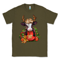 Army Green christmas baby cow hot cocoa Classic Tee - Jasminsmagicworld