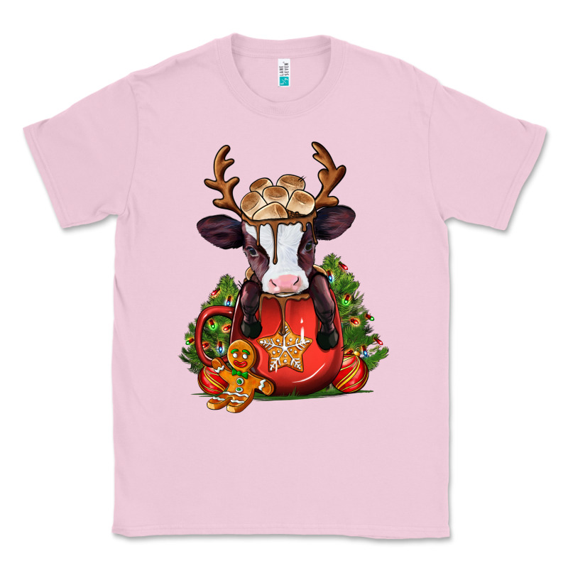 Christmas Baby Cow Hot Cocoa Classic Tee by Jasminsmagicworld | Teevron